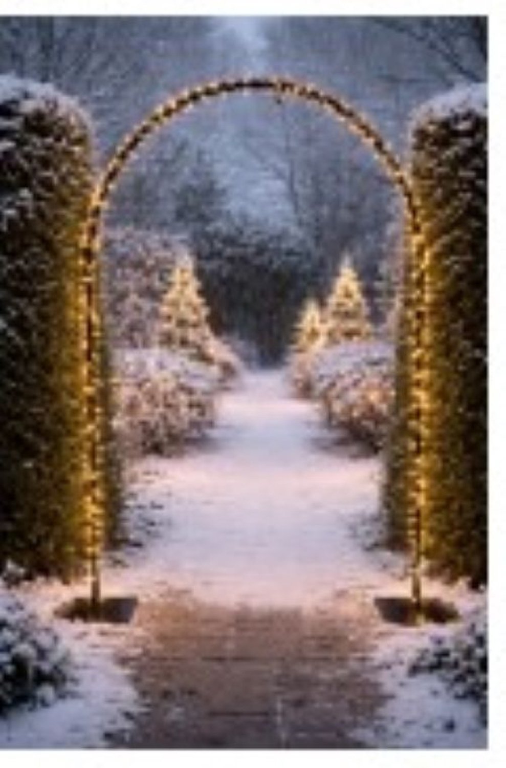 X-Mas lichtboog met LED lampjes maten 150 x 230 cm - 500 LED lampen - Warmwit - Timer - IP44 buiten kerst en feestdagen