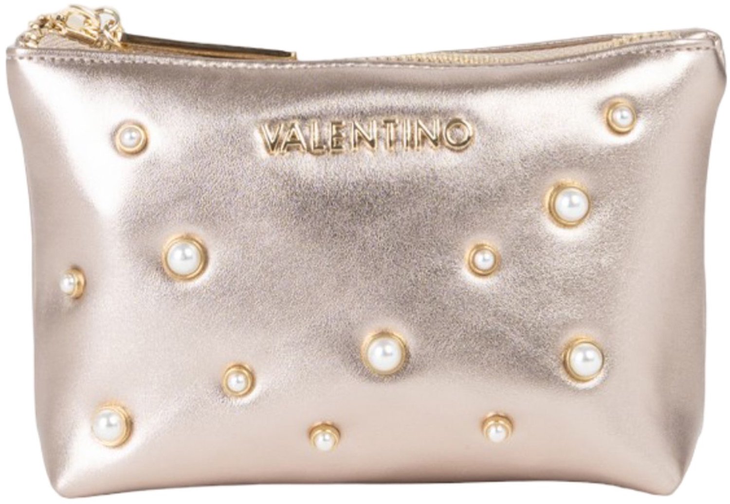 VALENTINO accessoiretas Ginza Soft Cosmetic Case Oro Rosa roségoudkleurig