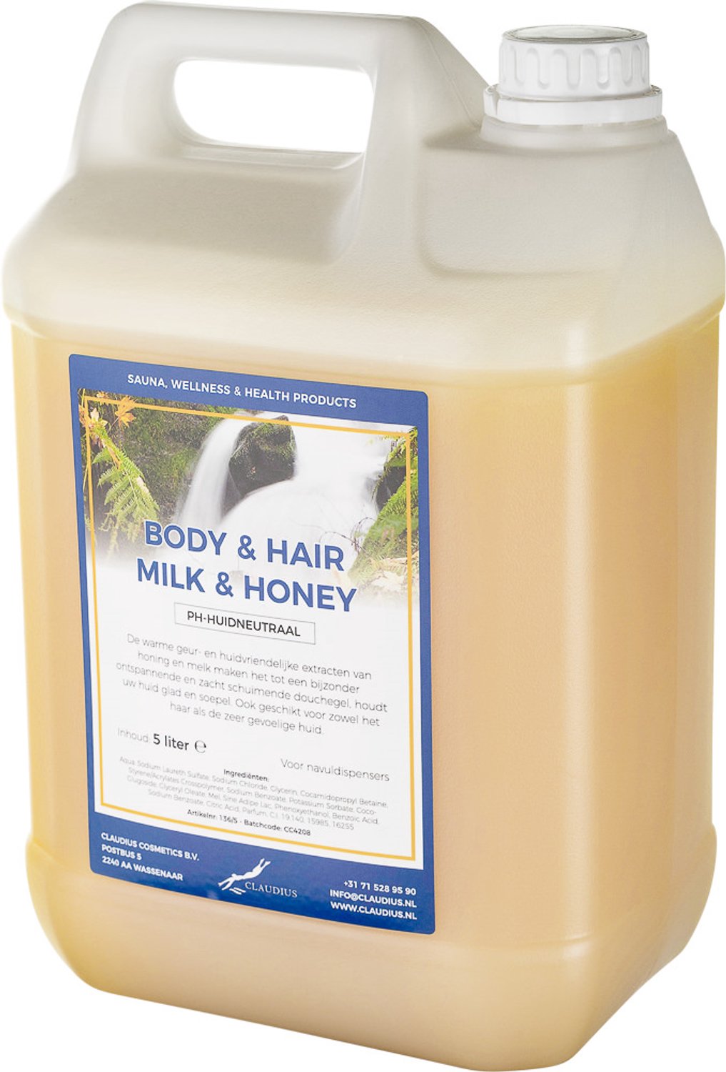 Claudius Body & Hair Zen Moment - 5 liter - showergel - navulling - voordeelverpakking