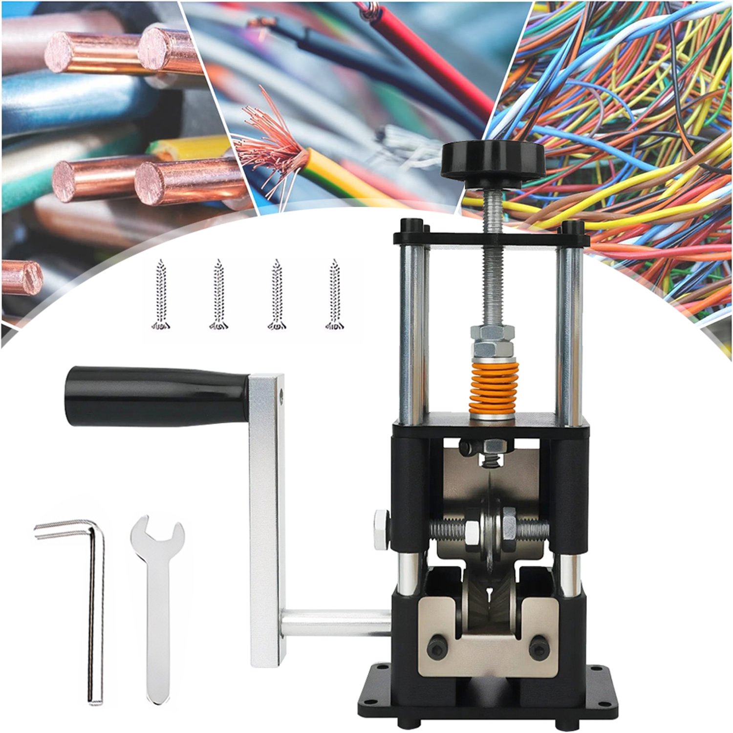 Kabelstripmachine - Kabelstripper Met Verstelbaar Mes - Koperdraadstripper - Handmatige Kabelstripper Voor Het Recyclen Van Koperschroot