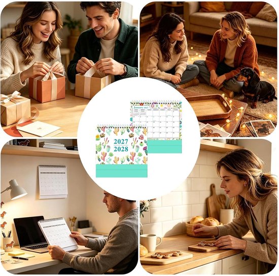 Bureaukalender 2027–2028 – Planner voor 18 maanden – Geschikt voor studenten, docenten en iedereen – Ideaal voor verjaardagen, als cadeau, voor op kantoor of thuis – Stijl A — cadeau in Kalenders & Planners - foto 7