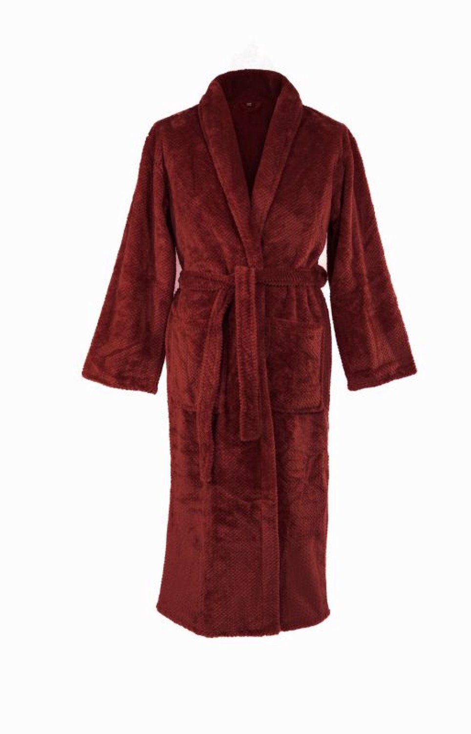 Tiseco Kamerjas PIPPA - Zachte Jacquard Flanel, pluizig, warm, bruin Mahogany