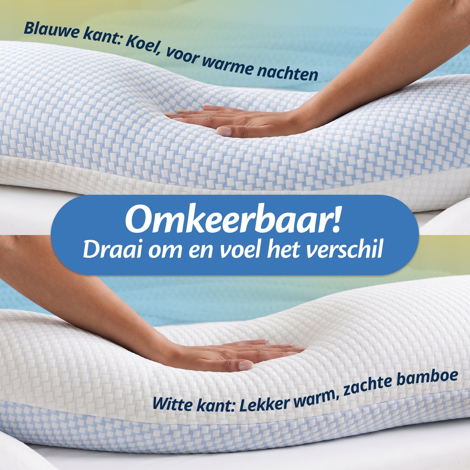Ella Zwangerschapskussen Traagschuim - Luxe Zijslaapkussen - XXL Lichaamskussen of Voedingskussen - Body Pillow – foto 4