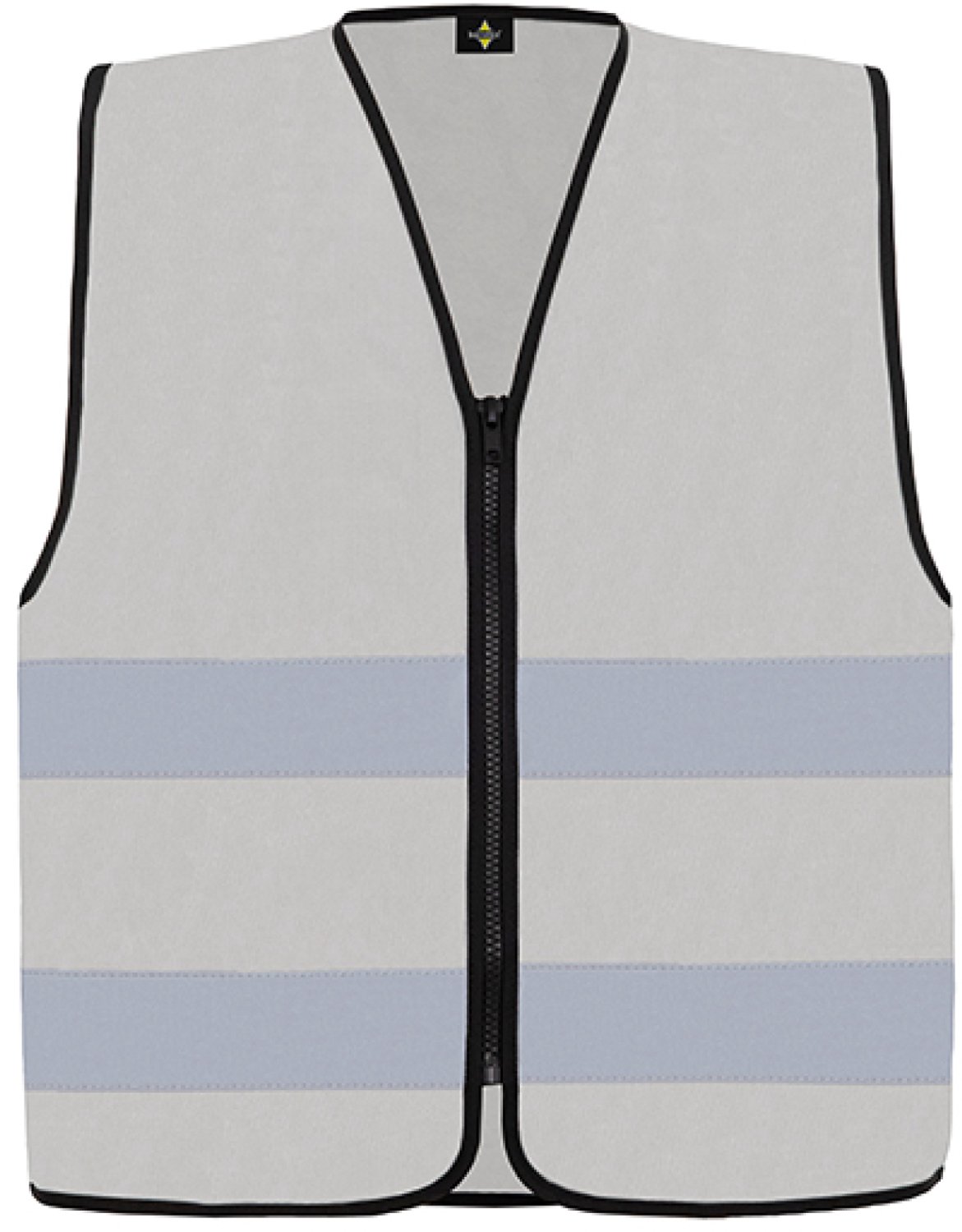 Korntex Hi-Vis Safety Vest Cologne With Front Zipper KX217 - Ash - S