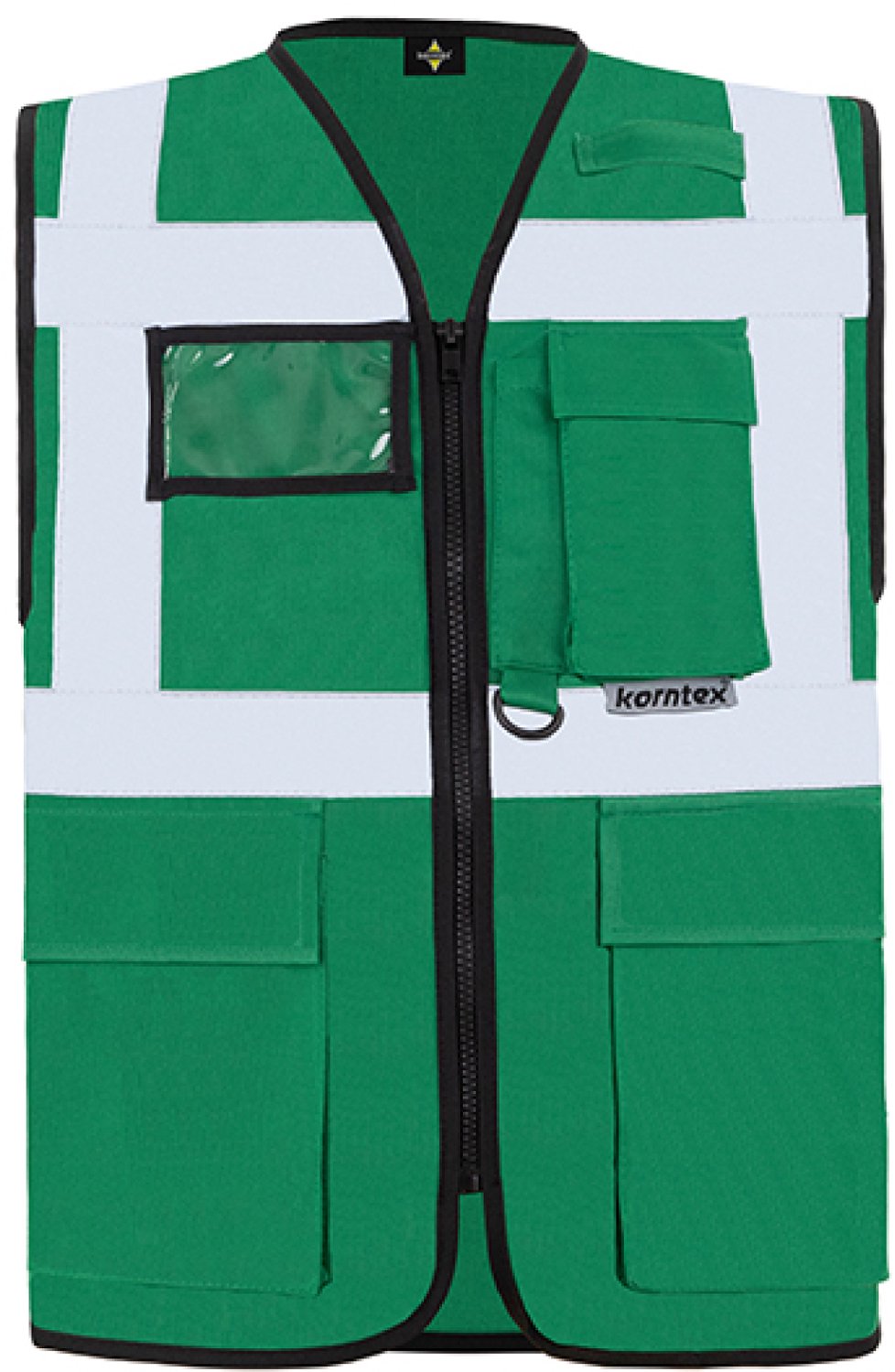 Korntex Executive Multifunctional Safety Vest Berlin KX802 - green - M