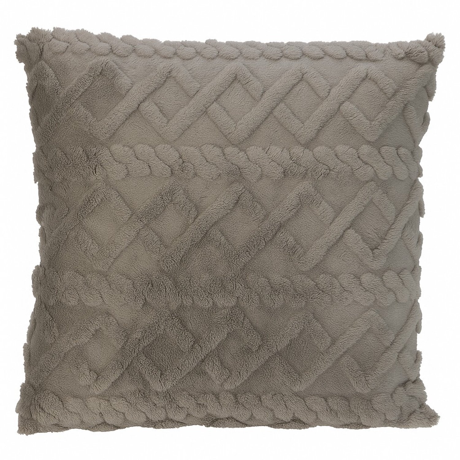 Home Styling Collection - Decoratieve kussen 45 x 45 cm grijs