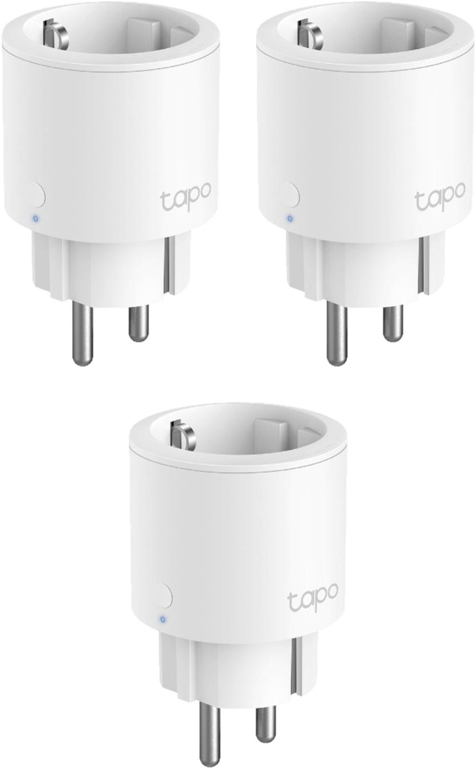 Tapo P115 Slimme Stekker Mini met Energiemeter 3-pack - Bundelvoordeel - Energiemonitor - 16A / - Compact Formaat - Geen Hub Nodig - Werkt met Alexa & Google - Afwezigheidsmodus - Schema's & Timers - Overbelastingsbeveiliging