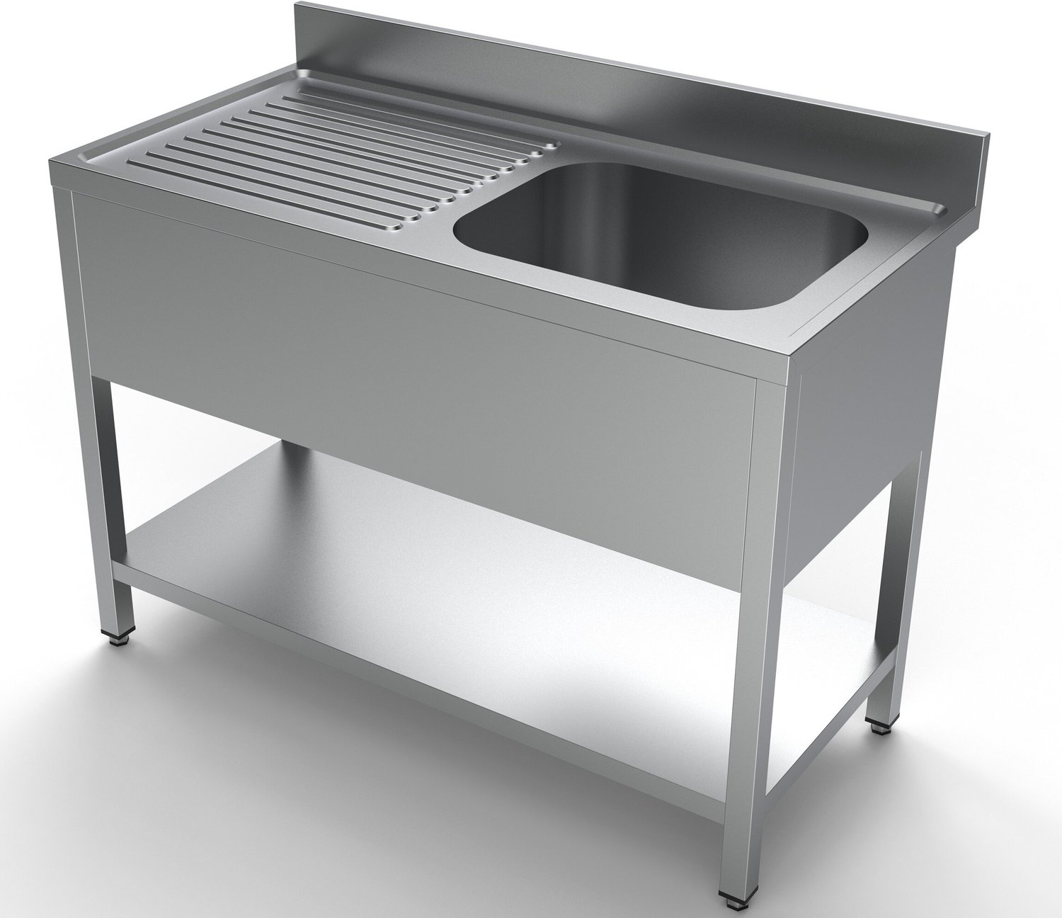 600 Spoeltafel Bodemschap 1 Rechts 1200, CombiSteel 7333.0805 - Horeca & Professioneel - Horeca & Professioneel