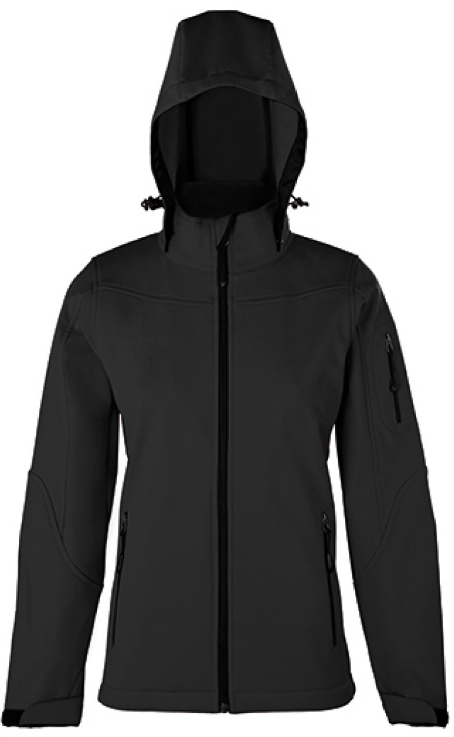 HRM Women´s Hooded Soft-Shell Jacket HRM1102 - Dark Grey - 3XL