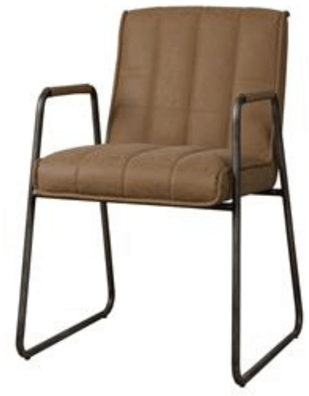 Tower Living Eetkamerstoel Santo - Bruin Stof - 61x53x85cm