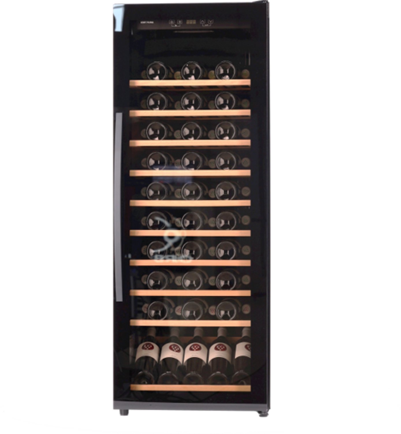 Wine Klima VSA-75 - Zwart - Greep - Wijnklimaatkast - Vrijstaand - 75 flessen - 1 zone