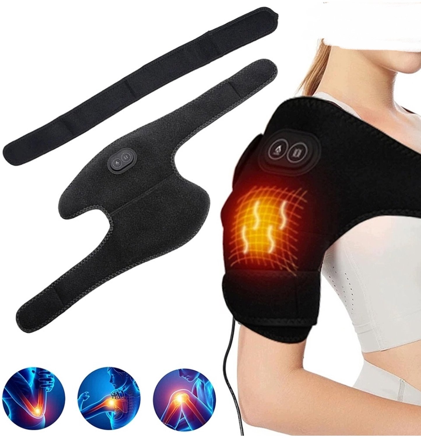 Ilso massage apparaat met verwarmer - schouder - elleboog