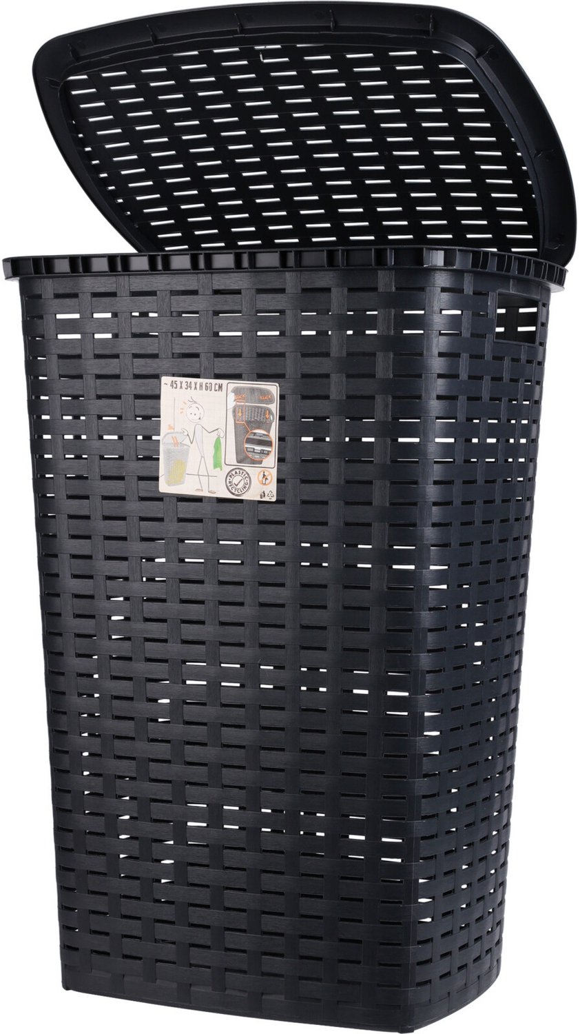 Storagesolutions - Wasmand met deksel en ventilatie, 53 l