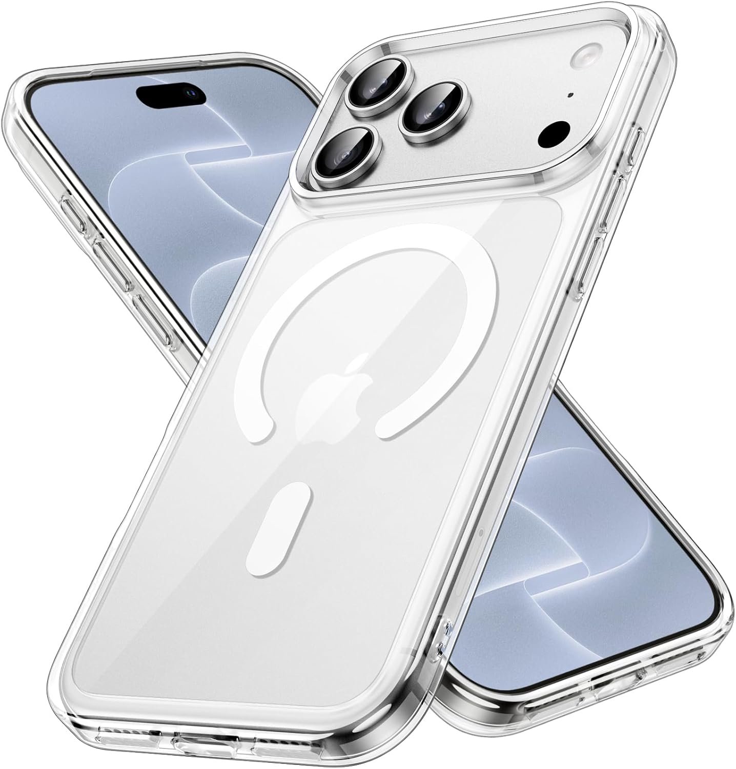 Zandarix Hoesje Geschikt voor Apple iPhone 18 Pro Max - Geschikt voor Mag - Anti Vergeling - Schokbestendig - Doorzichtig Achterkant - Back Cover Hoesje - Transparant