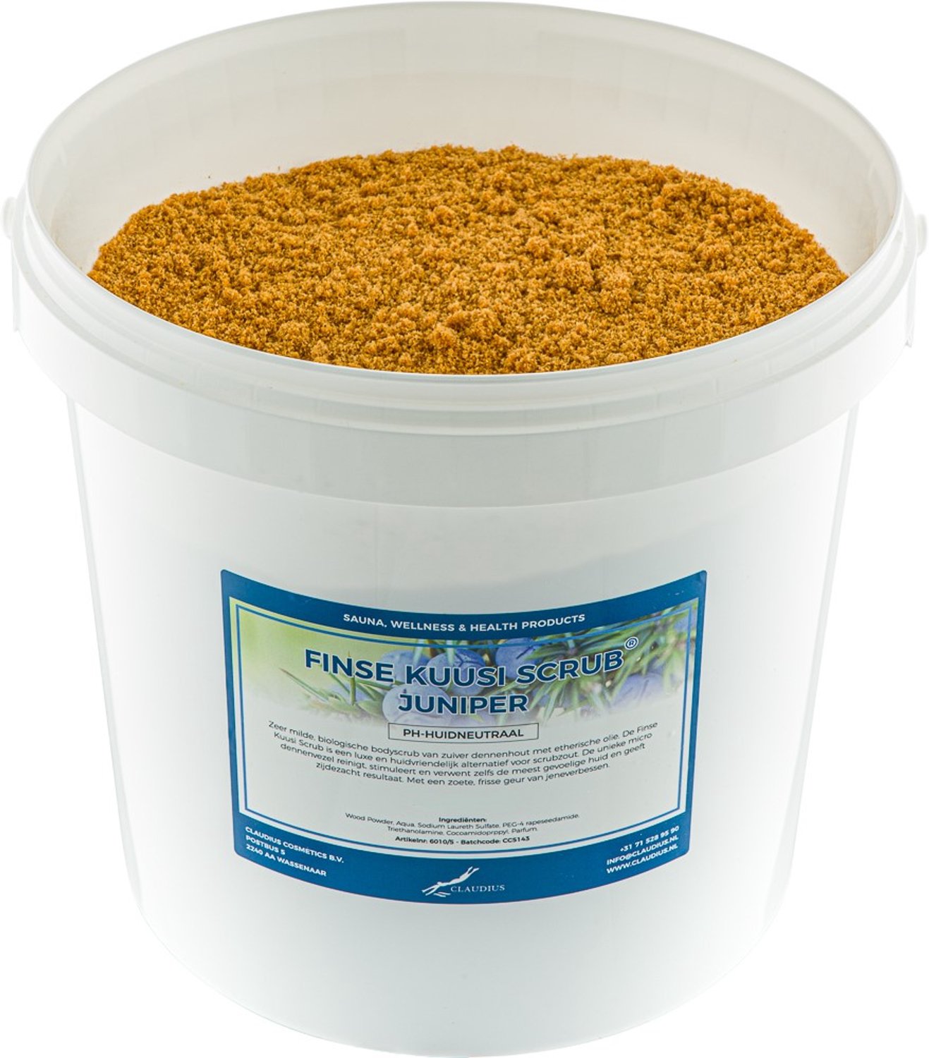 Claudius Kuusi Scrub Juniper 10 liter - Hydraterende Lichaamsscrub - Body Scrub