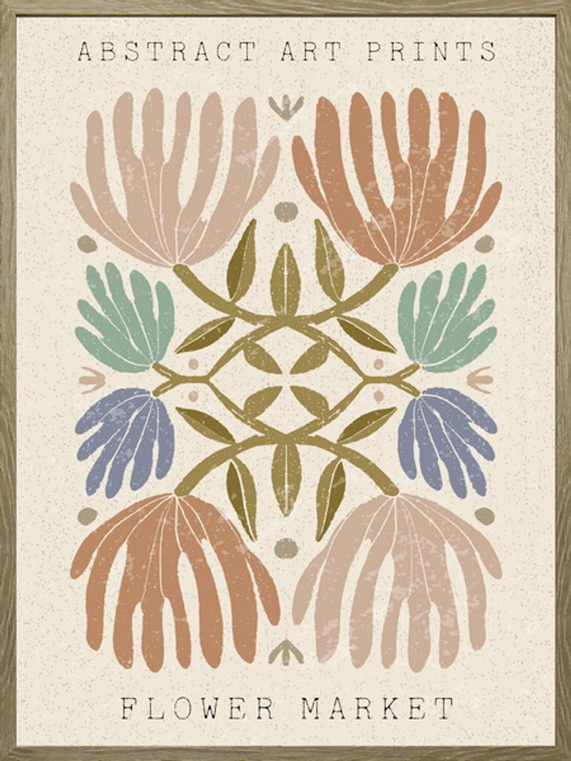 Poster in frame floral 45x60cm