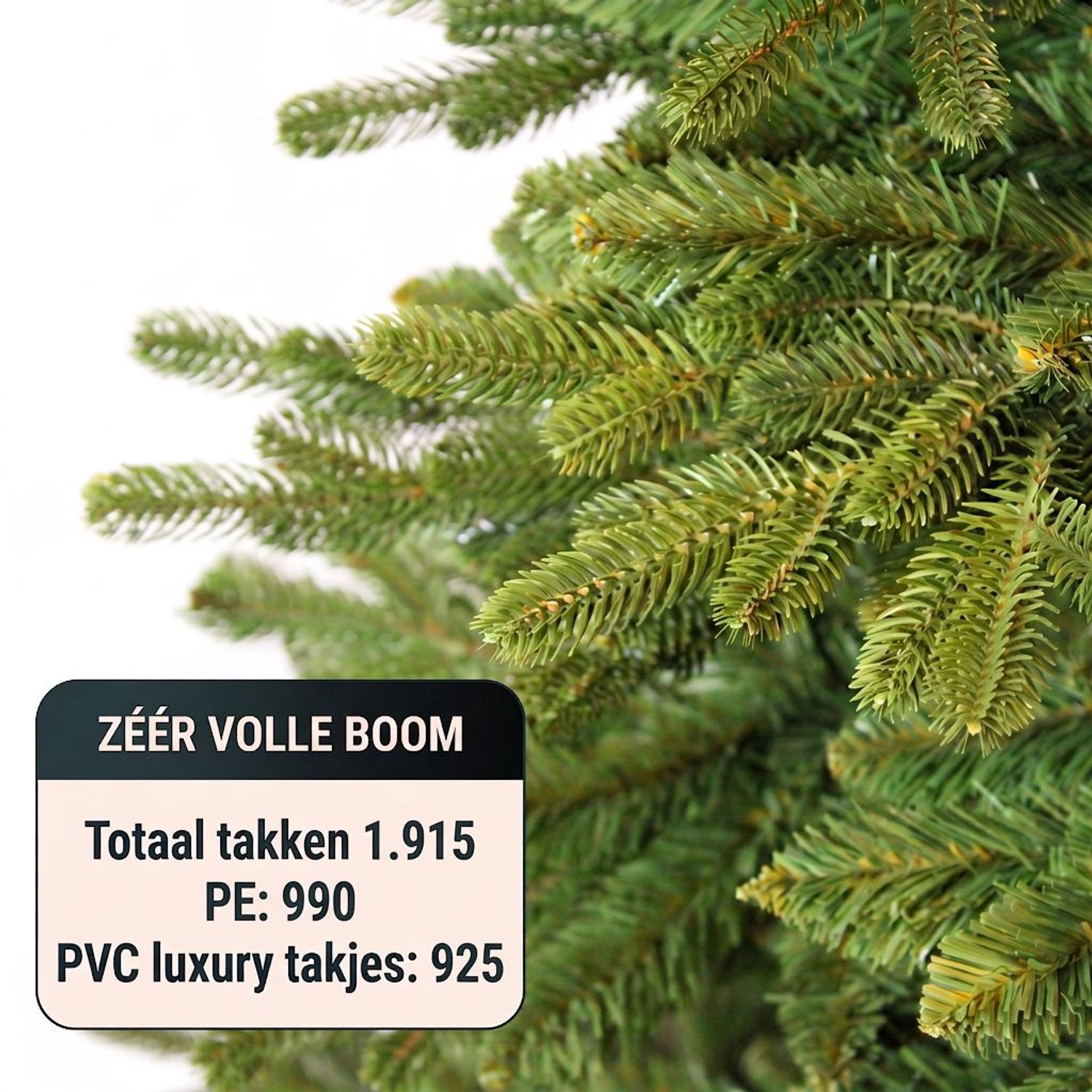 Levensechte Nordmann Kerstboom 180cm (zeer luxe en vol: 1.915 takjes, incl. 990 realistische takjes) - incl. 20 LED Kaars lampjes - 3 jaar Garantie - Unieke Natuurlijke Structuur - Zeer makkelijk op te zetten - Nederlands Design van Christmas1967 – foto 7