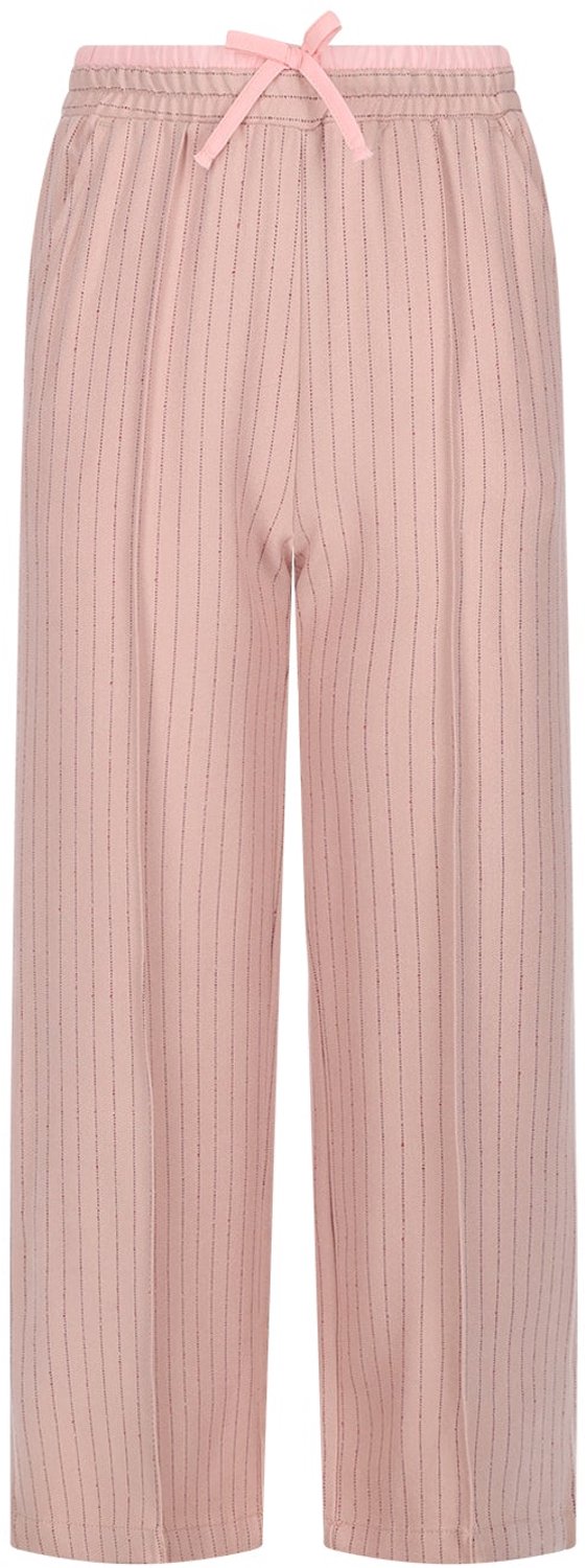 Nono Sarah Pinstripe Pants With Contrast Waistband Broeken Meisjes - Roze - Maat 116