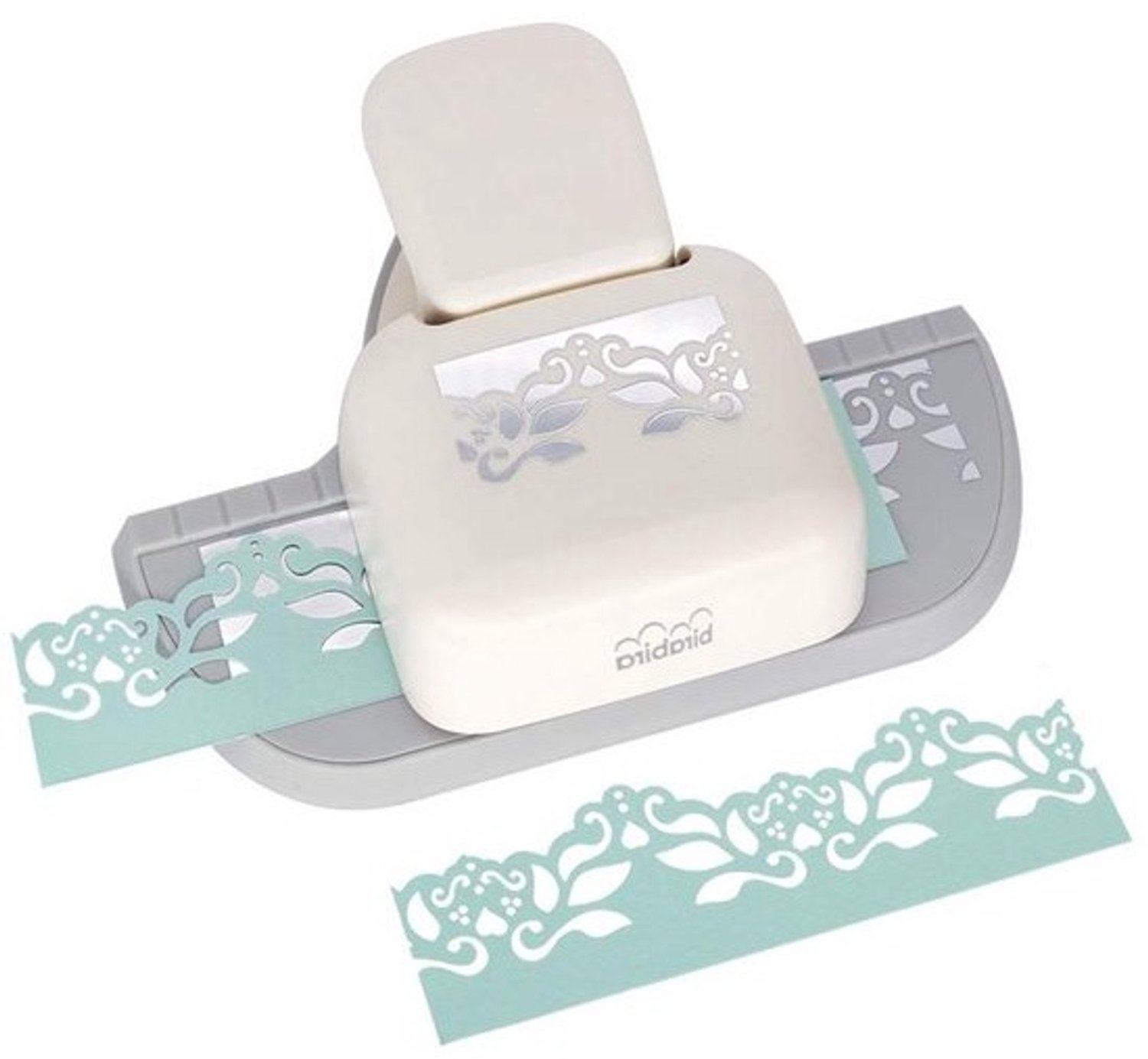 Ambachtelijke pons - Papierpons - Kaarten maken - Doorlopende randpons - 635 cm - Zilver
