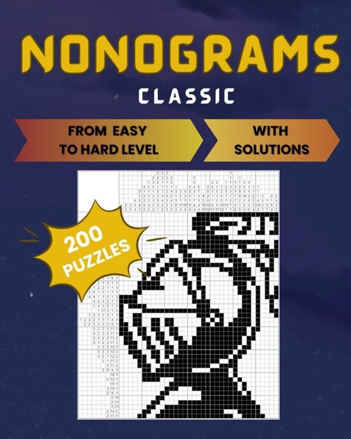 200 nonogrammen - Puzzelboek met klassieke Japanse rasterpatronen