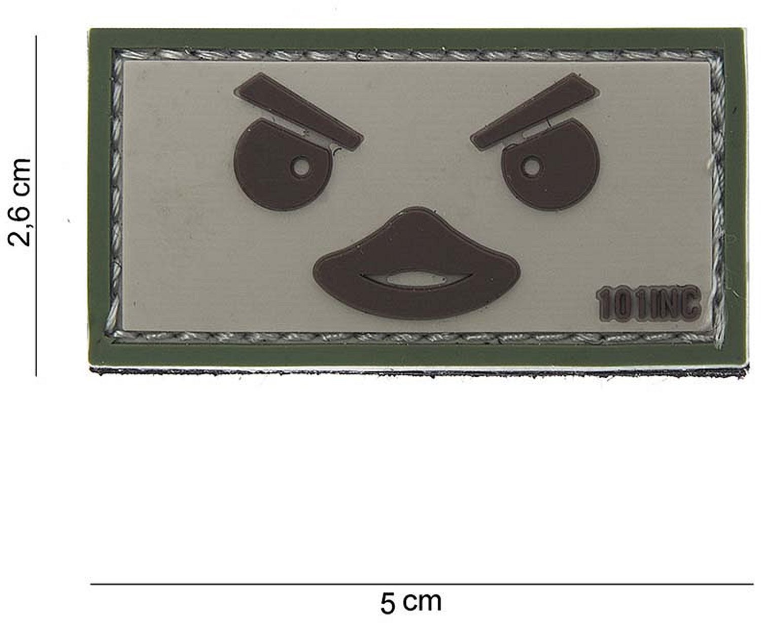 Embleem 3D PVC Duckface beige/groen #10087