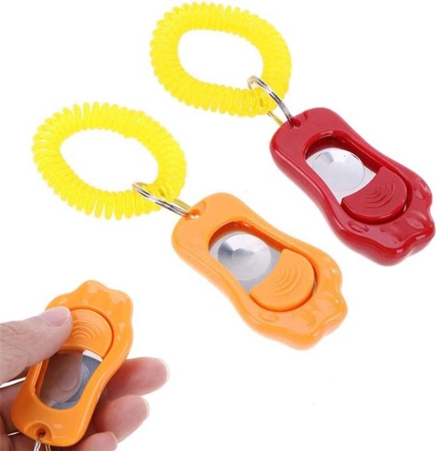 Hondentrainingsclicker - Trainer voor puppygedrag - Positieve bekrachtiging - Duidelijke klik - Meerdere kleuren