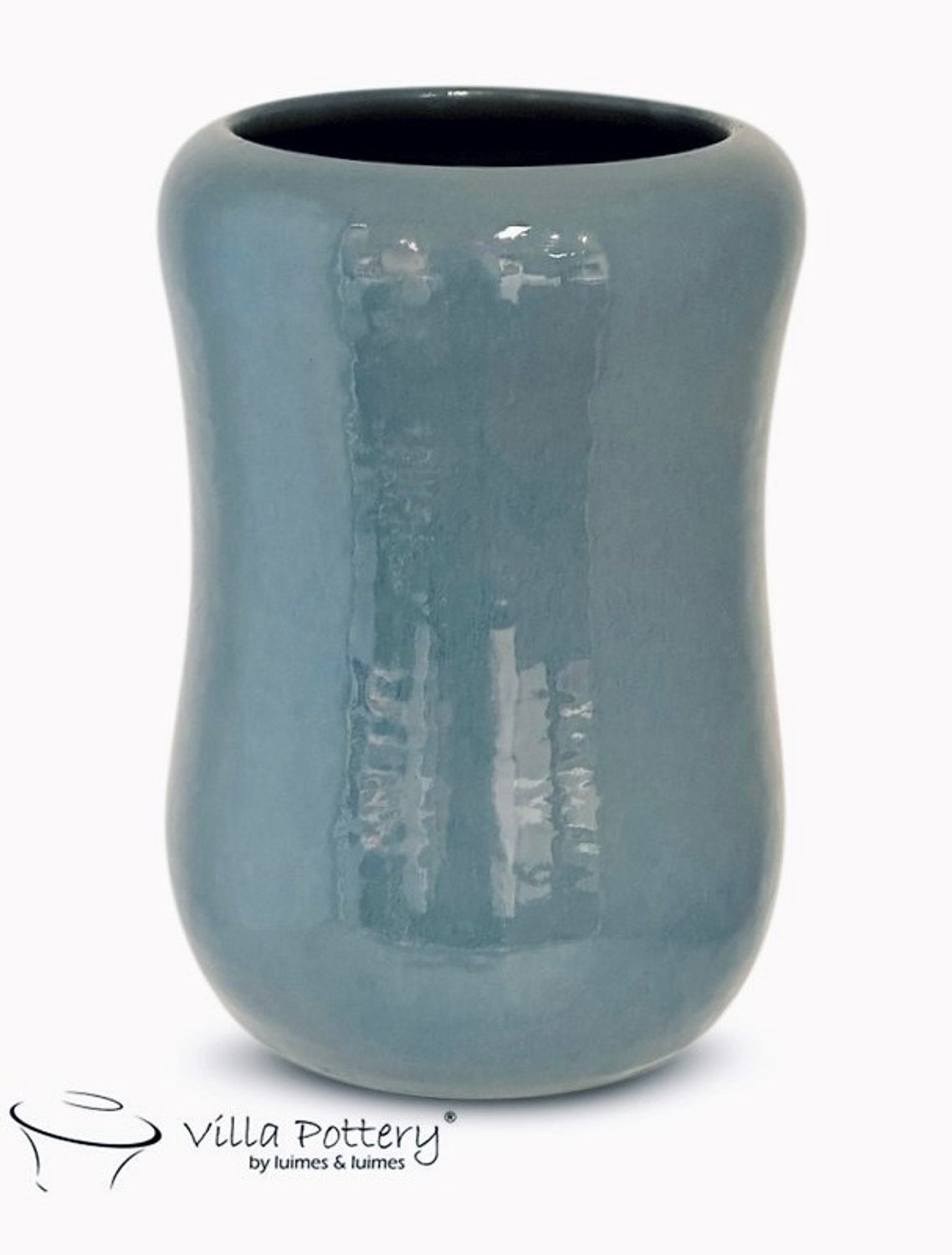 Villa Pottery Glasgow vaas Donker Groen 23 x 36 blauw