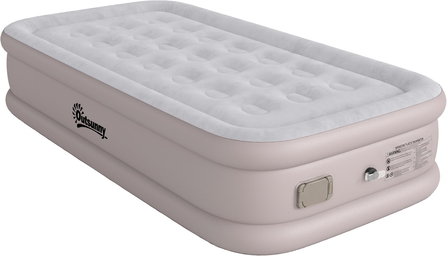 luchtbed - Extra lang 190 cm - 1-persoons luxe luchtmatras - Met ingebouwde elektrische pomp - Ideaal voor gasten of als tijdelijk bed