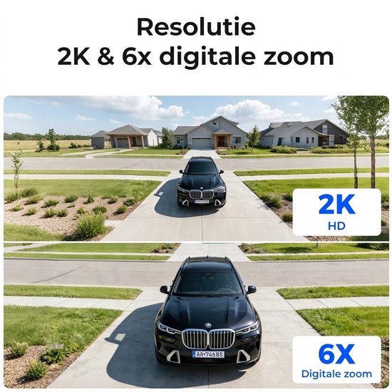 Konsoefuly Q5 - AI Beveiligingscamera Draadloos Buiten 2K 4MP PTZ WiFi Camera met Batterij Solar Support Kleurnachtzicht PIRTFkaart / Cloudopslag, Geen verplicht abonnement — afbeelding 4