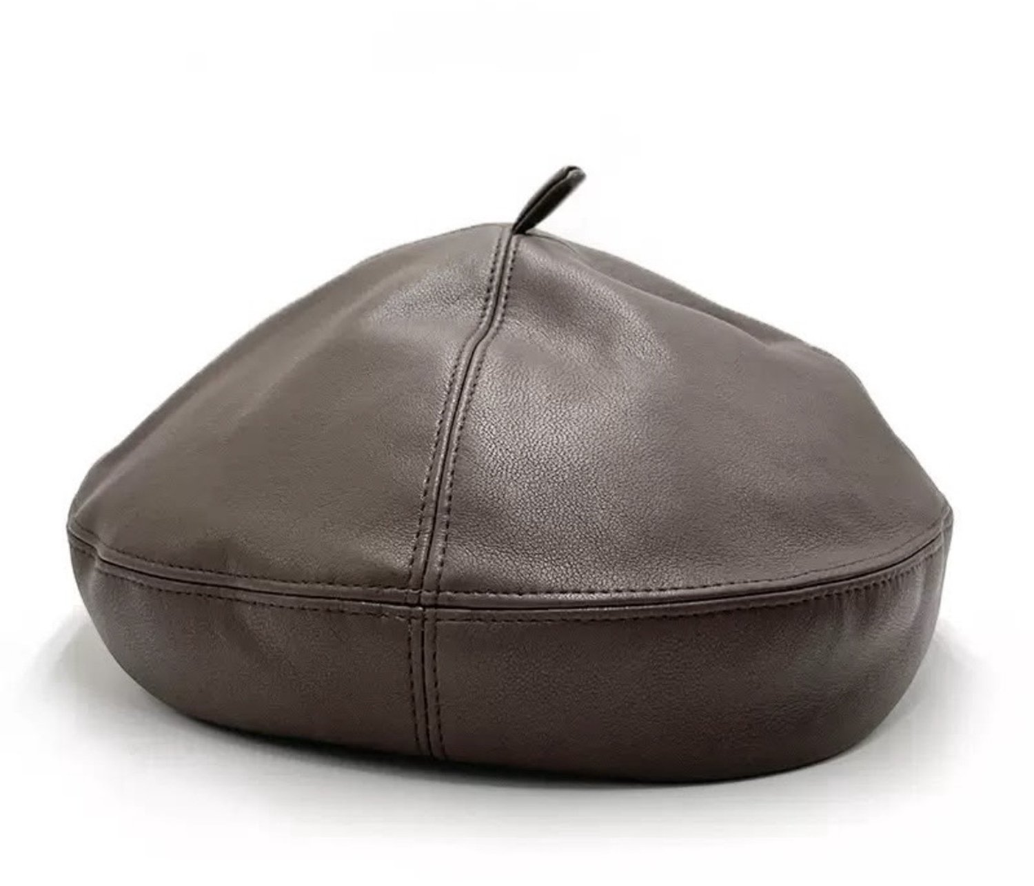 PU-leren baret - beanie baret - baret - Fisherman beanie - fisherman beanie - pet - pet zonder klep - vissermuts - fakeLeren pet - pet - kunstleer baret - flatcap - hoed - baretten - vintage pet - baseball cap- flatcap