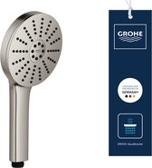 GROHE Vitalio Joy+ 120 Handdouche - 3 Straalsoorten - AquaBooster - AquaCalibrator (7 L/Min) - Supersteel