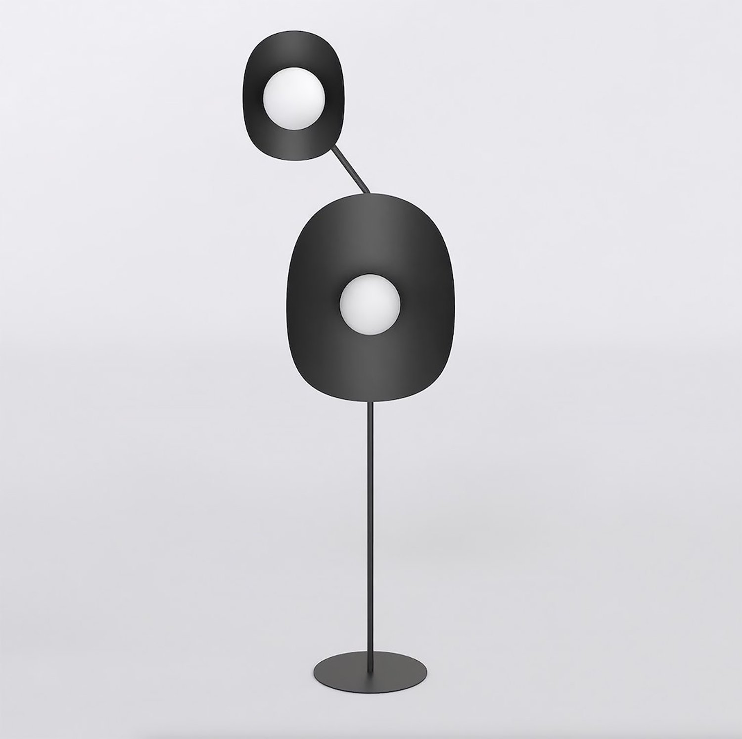 Emibig DELULU LP2 BLACK - Moderne vloerlamp voor sfeervolle verlichting
