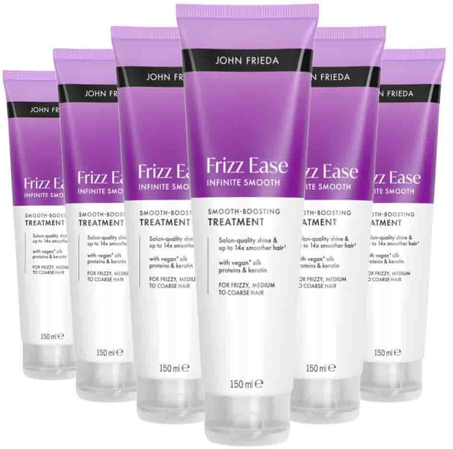 John Frieda - Frizz Ease Infinite Smooth Boosting Treatment - 6 x 150 ml - Voordeelverpakking
