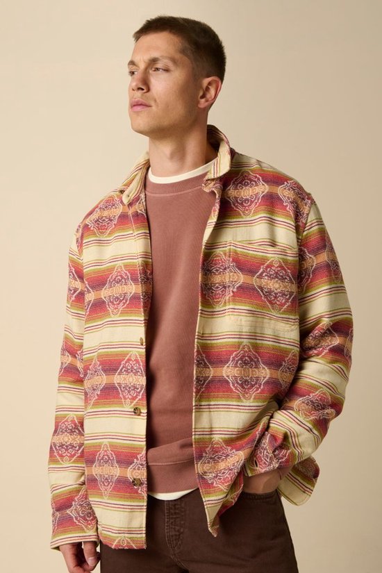 Multicolour Overhemd Met Jacquard Print