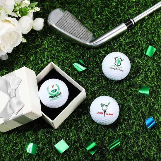 3-delige Golfballen Cadeauset voor Verjaardag - Grappige Golfballen voor Golfers, Mannen en Vader — afbeelding 3