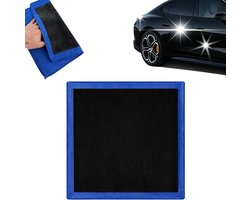 Kleidoek Auto - 2 Stuks - 30 X 30 Cm - Herbruikbare Microvezeldoek - Klei Doek Voor Polijsten - Autowas Handdoek - Autoreiniging Handdoek - Detailing Doek - Geschikt Voor Het Verwijderen Van Vliegroest En Insectenresten - Blauw