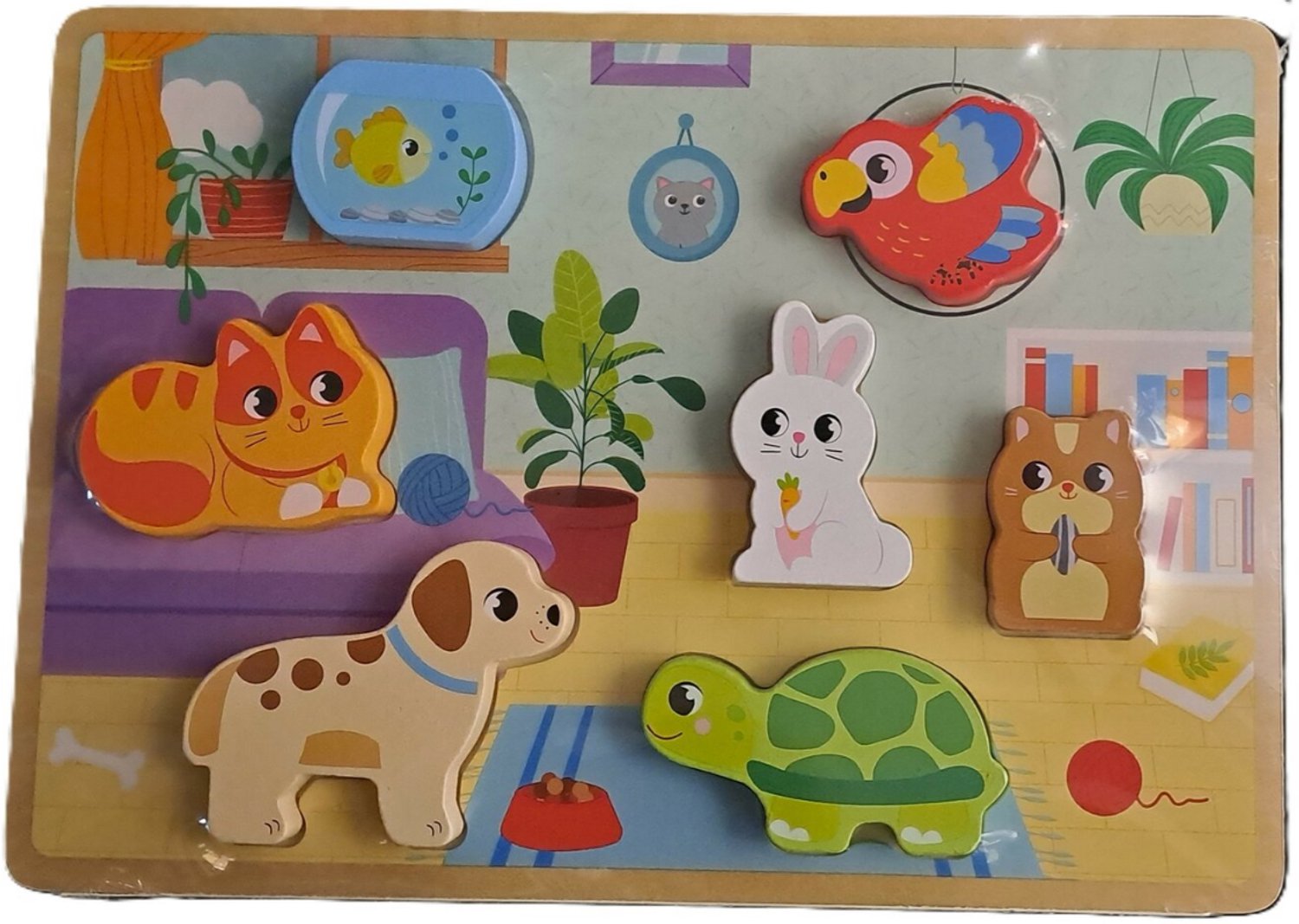 Mini Matters Houten Puzzel Huisdieren