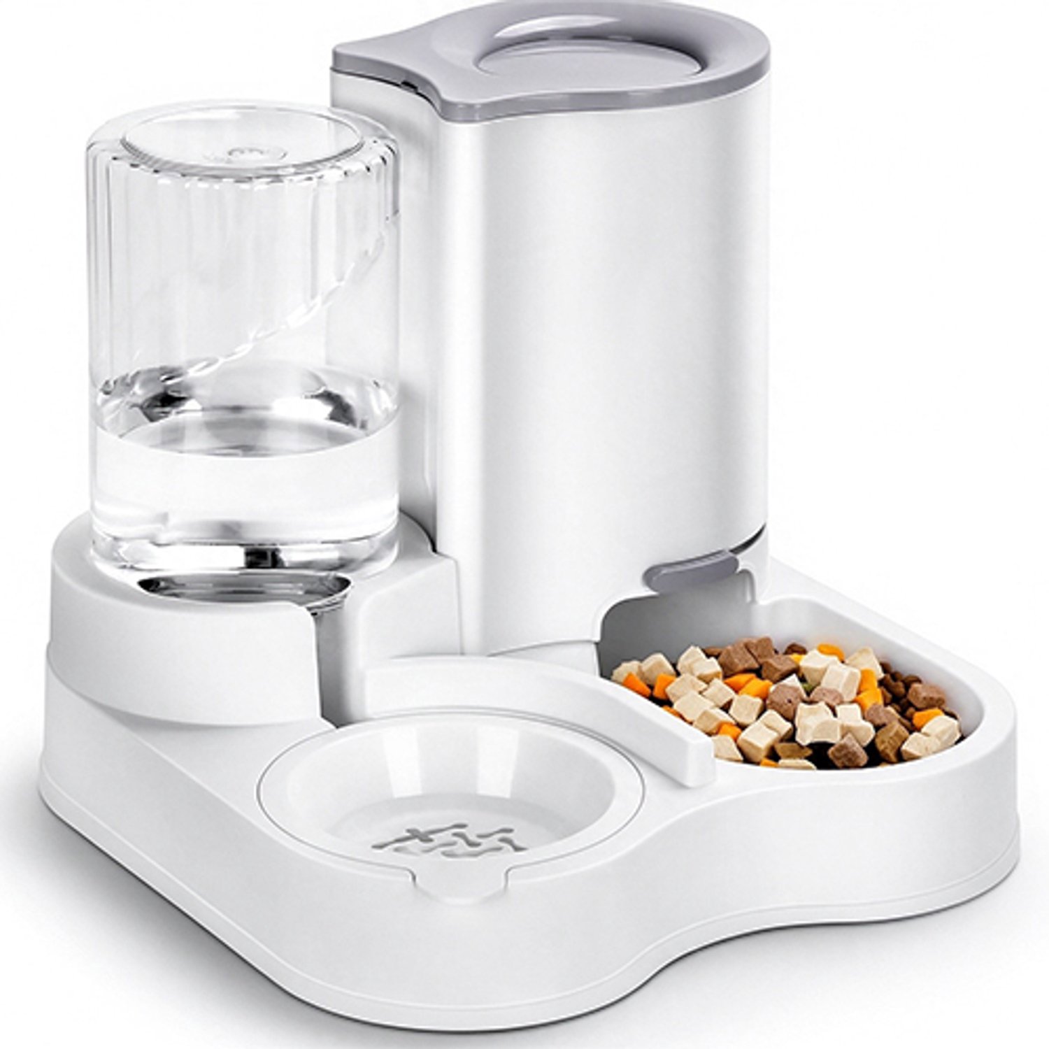 Lifhelpe Automatische Voer en Waterdispenser voor Huisdieren – 1,5L Voerreservoir + 1L Waterreservoir – Droge en natte scheiding – Voor Katten