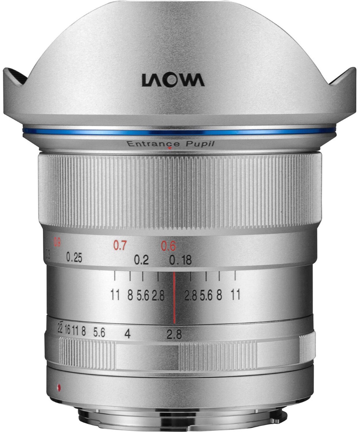 Laowa 12mm F2.8 Zero-D Objectief Nikon F-Mount (Silver)
