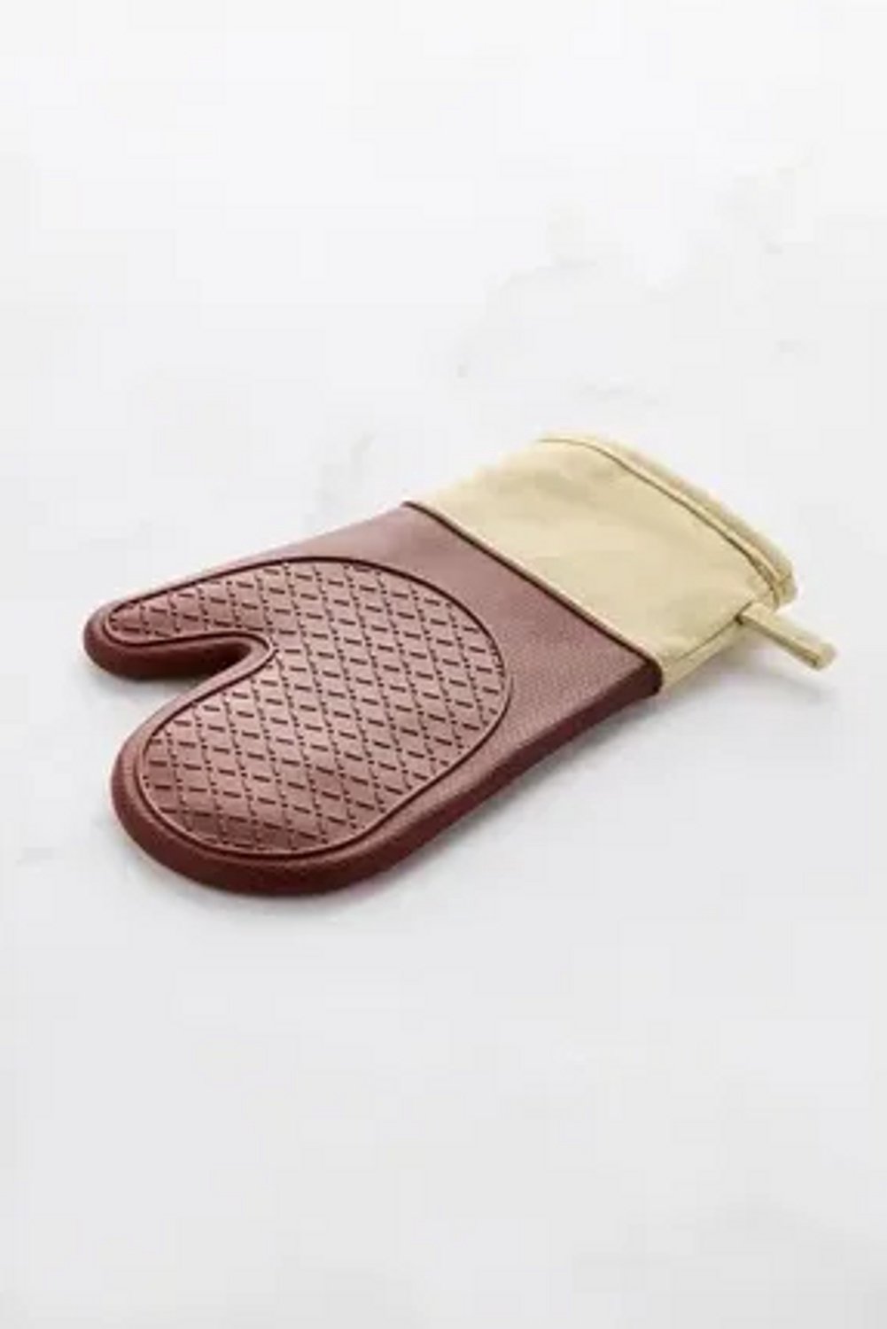 Point-Virgule Ovenhandschoen Maroon/Warm Beige