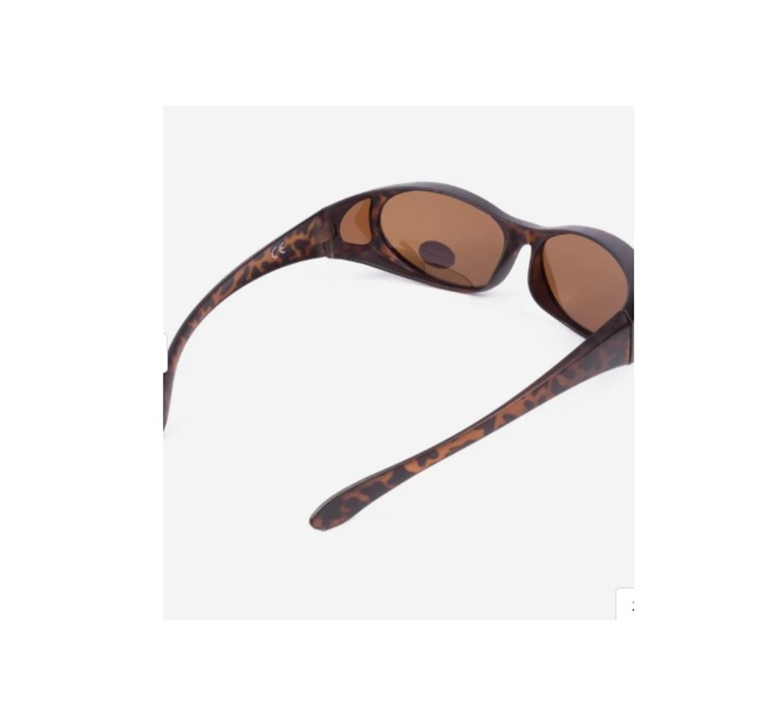 Overzetzonnebril - Polarized - Anti-Schittering - UV400 - Bruin/Zwart - 150 mm