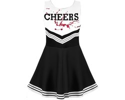 Cheerleader Costume Kids Halloween Zombie Cheerleader Costume Creepy Big Halloween Party Costume - ShopVlot