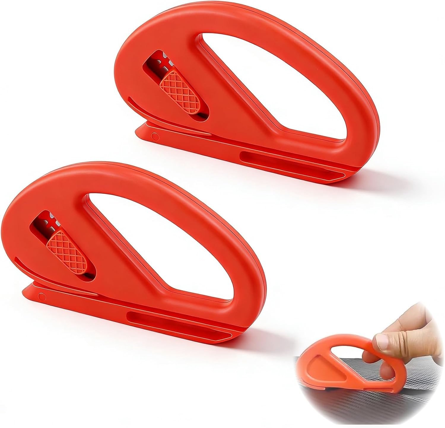 Set van 2 Geschenkverpakkingssnijders – Veiligheidsmes, Folie Snijder en Folie Cutter, Perfect voor Cadeauverpakking en Karton Snijden