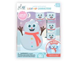 Glo Pals - Character Snow Pal - 4 light-up cubes - sensorisch speelgoed - badspeelgoed - limited edition