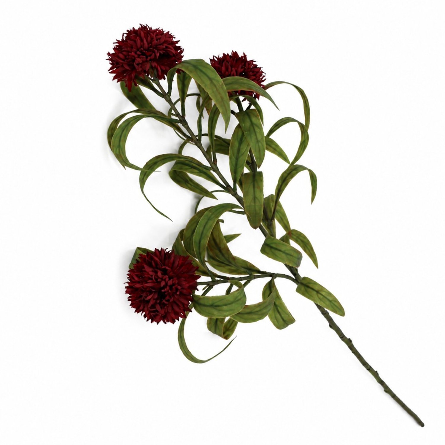 Kunstbloem Wilde Chrysant 80cm bordeaux