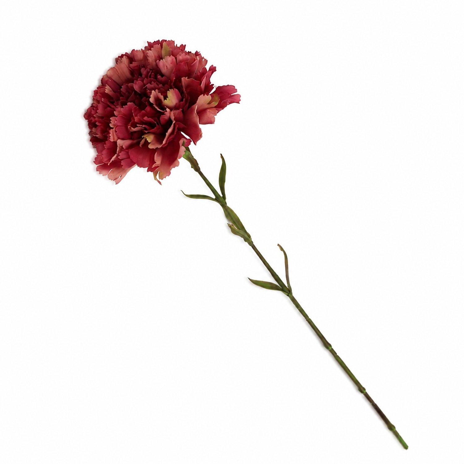Kunstbloem anjer enkel 55cm fuchsia