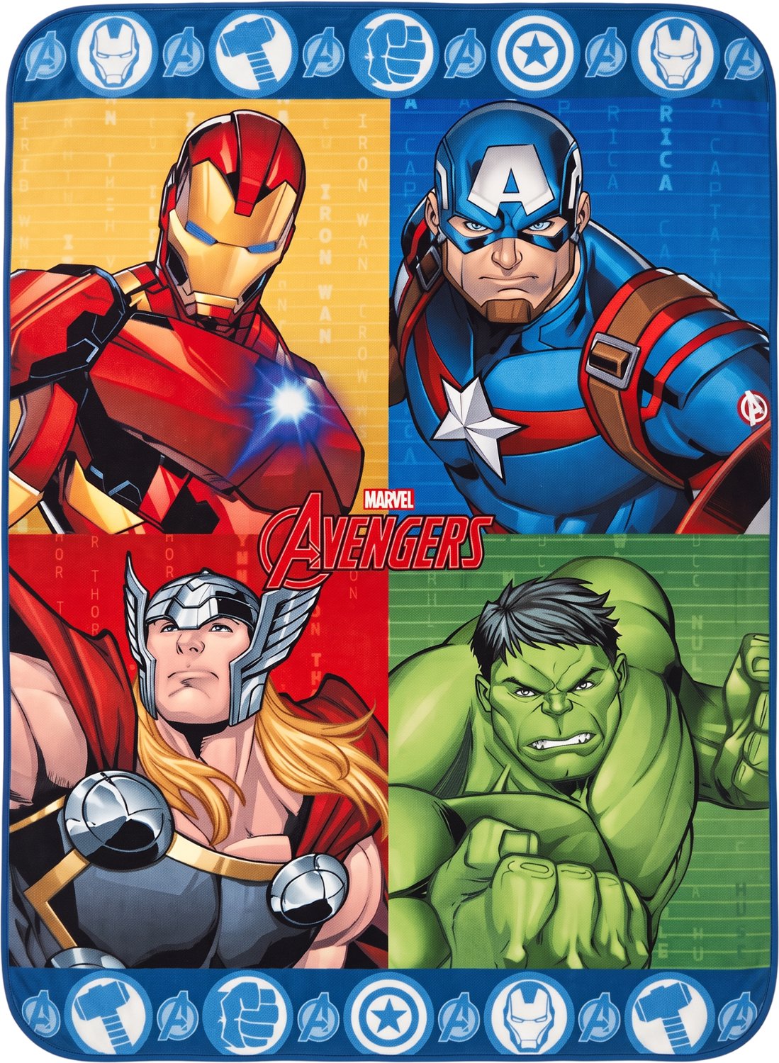 Avengers Marvel Avengers Hero Force Fleece deken 100 x 140 cm Multicolor