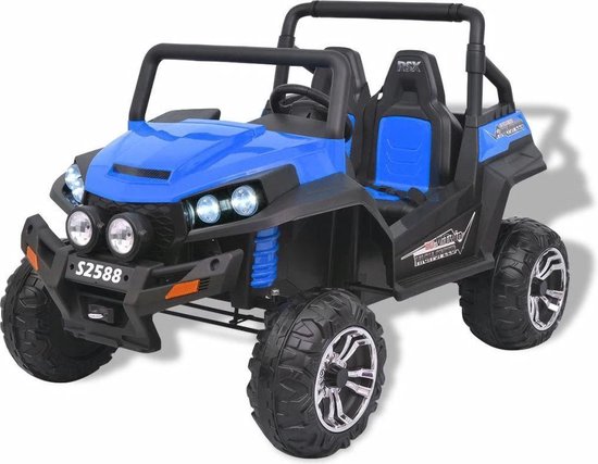 XXL Elektrische speelgoed Buggy 2PERS Blauw 12V - Elektrische auto voor  kinderen accu... | bol.com