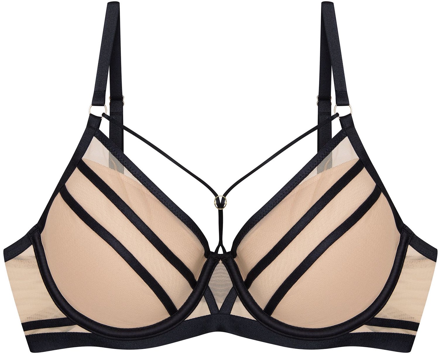 ESOTIQ Blanca - Push-upbeha - 70B - Zwart - Uitneembare vulling