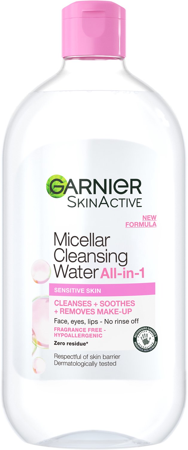 Garnier SkinActive Micellair Reinigingswater voor de Gevoelige Huid – Milde Gezichtsreiniging – Zachte Make-Up Remover - XL FORMAAT - 700ml